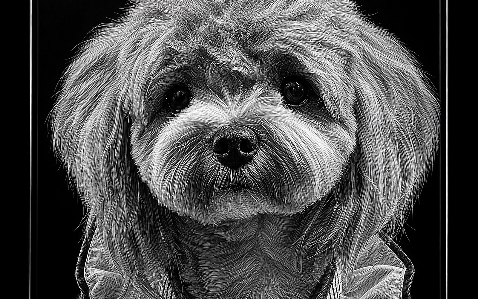 Acrylic Engraved Pet Portraits example 1