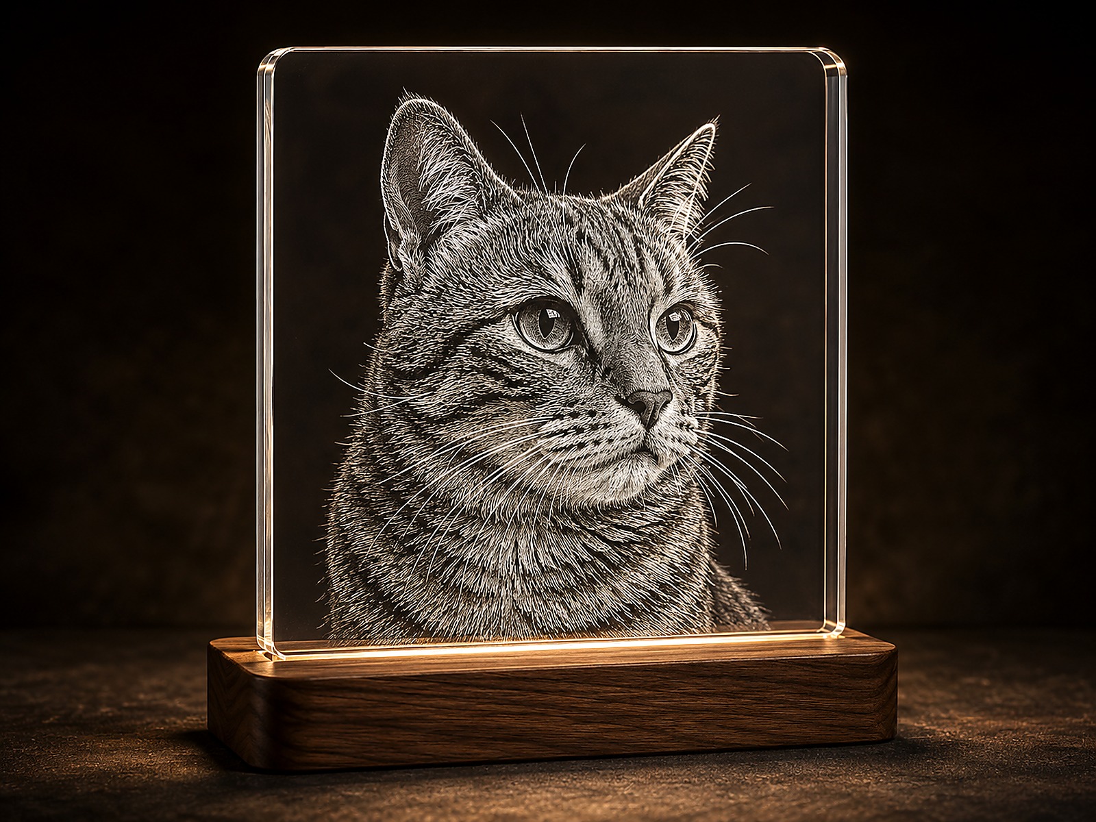 Acrylic Engraved Pet Portraits example 4