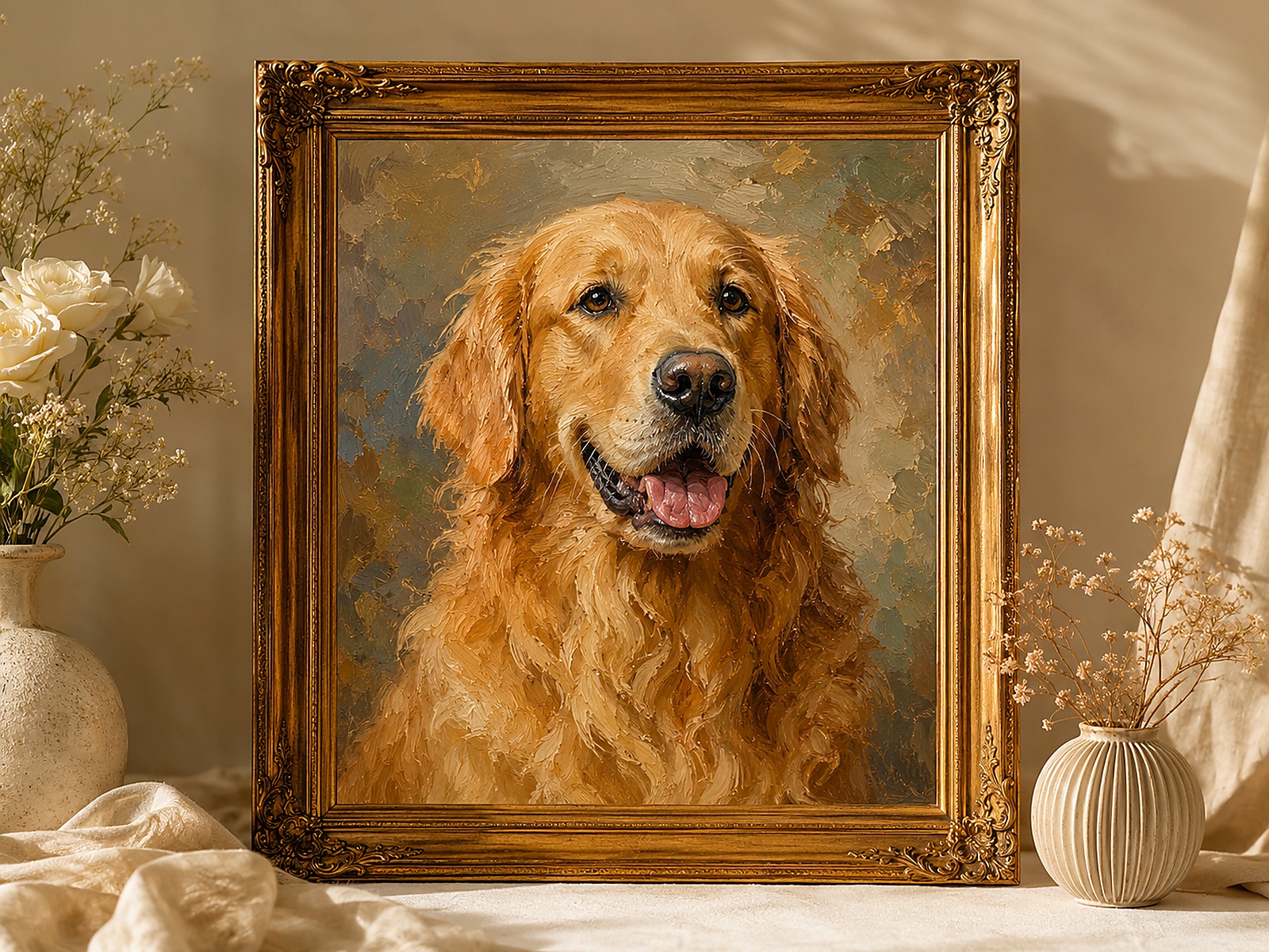 Custom Pet Oil Paintings example 1