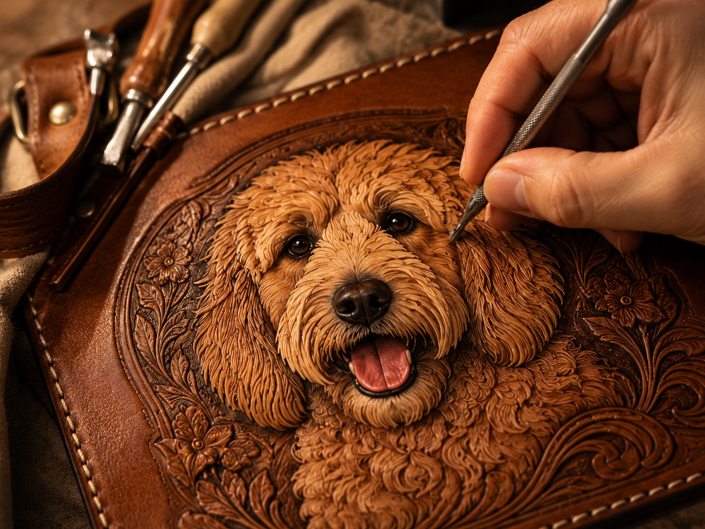 Leather Tooling & Finish
