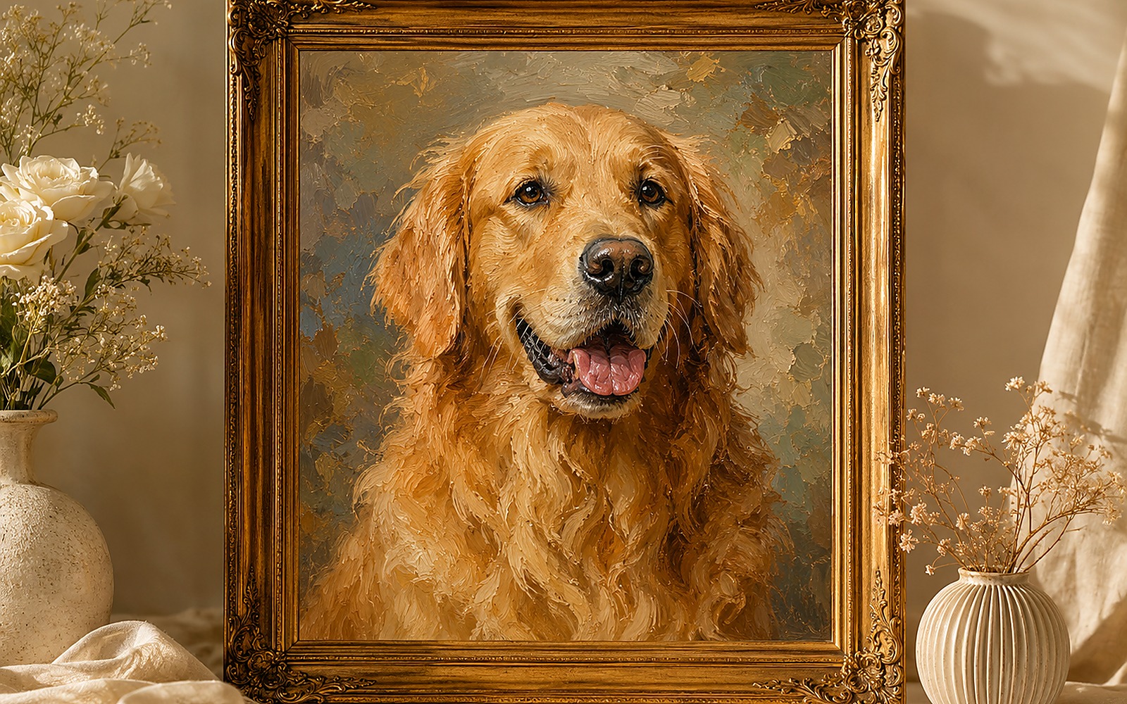Custom Pet Oil Paintings example 1