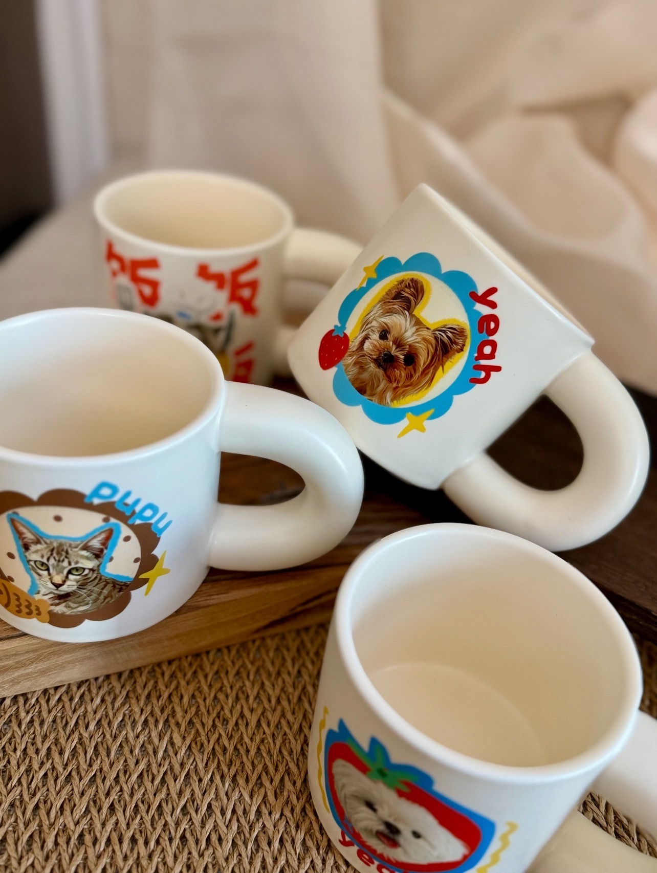 Personalized pet mug set